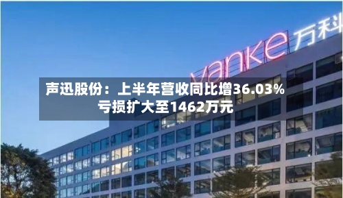 声迅股份：上半年营收同比增36.03% 亏损扩大至1462万元