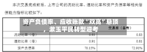 资产负债率、应收账款“双高”悬顶，漱玉平民转型迎考
