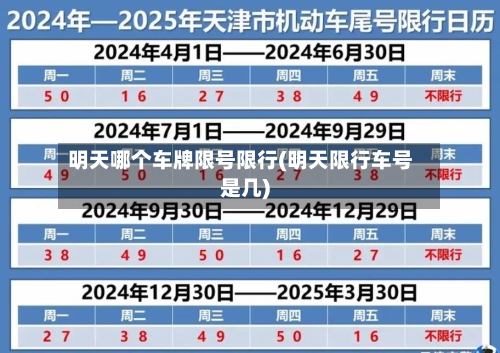 明天哪个车牌限号限行(明天限行车号是几)-第2张图片