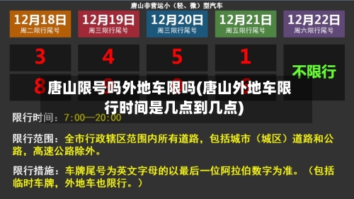 唐山限号吗外地车限吗(唐山外地车限行时间是几点到几点)