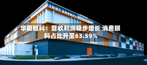 华厦眼科：营收利润稳步增长 消费眼科占比升至63.59%-第2张图片