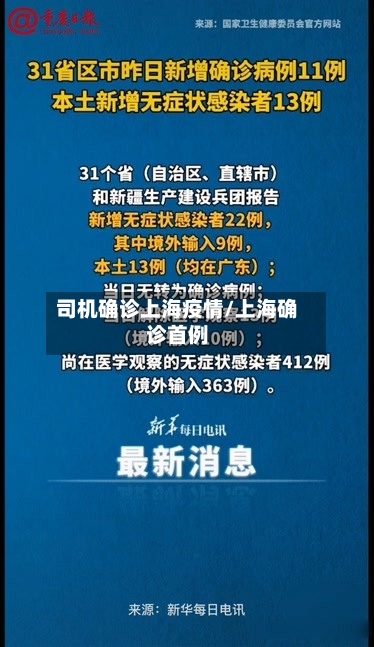 司机确诊上海疫情/上海确诊首例