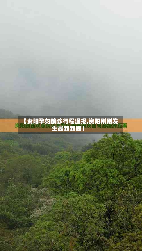 【资阳孕妇确诊行程通报,资阳刚刚发生最新新闻】