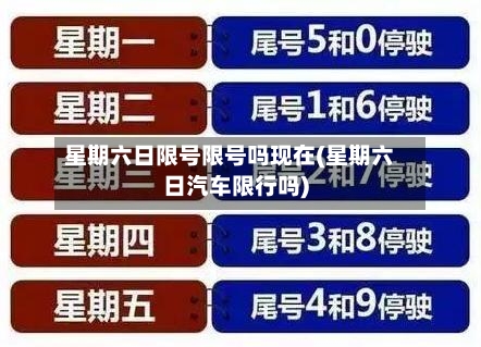 星期六日限号限号吗现在(星期六日汽车限行吗)