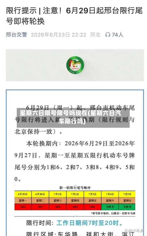 星期六日限号限号吗现在(星期六日汽车限行吗)-第2张图片