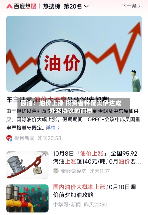 原油：油价上涨 投资者怀疑美伊达成外交协议的前景-第1张图片