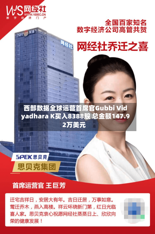 西部数据全球运营首席官Gubbi Vidyadhara K买入8388股 总金额147.92万美元-第2张图片