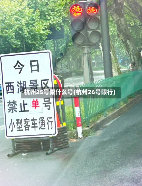 杭州25号限什么号(杭州26号限行)