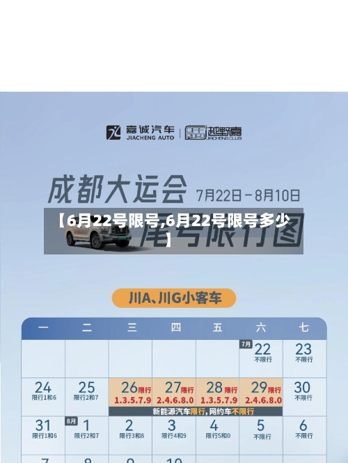 【6月22号限号,6月22号限号多少】-第2张图片