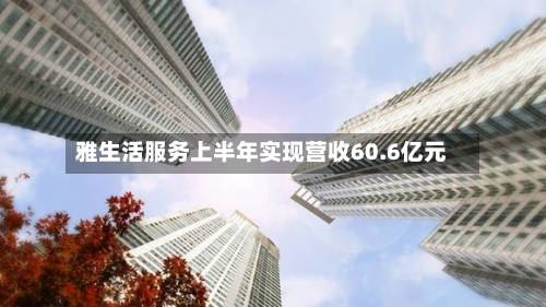 雅生活服务上半年实现营收60.6亿元-第3张图片