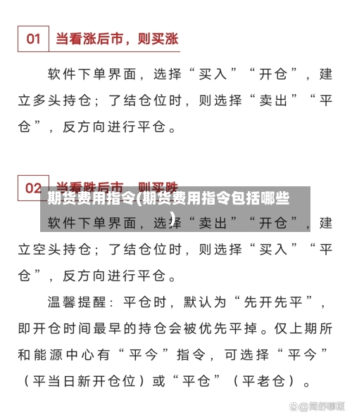 期货费用指令(期货费用指令包括哪些)-第2张图片