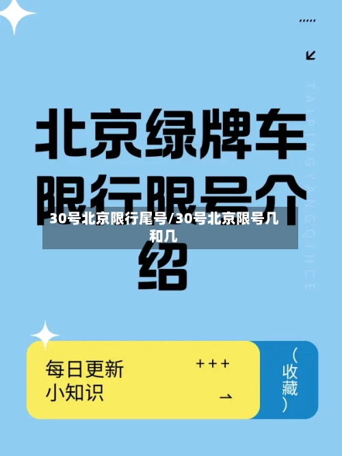 30号北京限行尾号/30号北京限号几和几