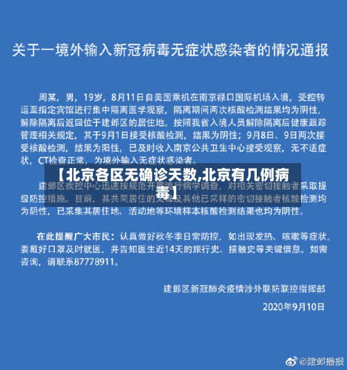 【北京各区无确诊天数,北京有几例病毒】